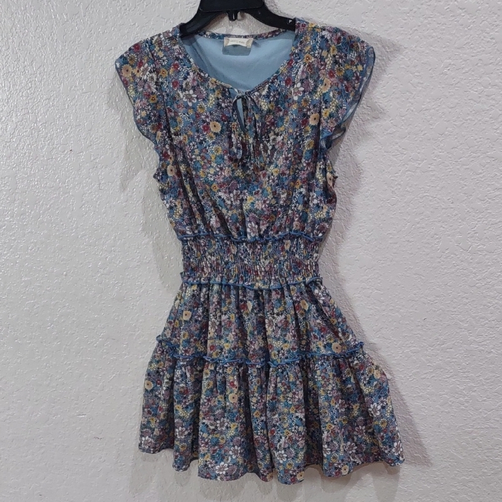 Altar'd State Floral Ruffle Sleeve Dress - Picture 4 of 15